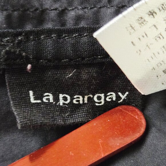 Lapargay Black Sleeveless Zip-Up Hooded Vest Jacket size S - Picture 8 of 16